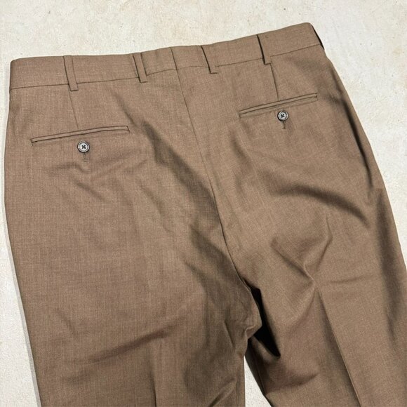 Brooks Brothers Makers & Merchants Dress Pants Wool Trousers SaxXon USA 36x29 - Picture 8 of 9